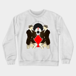 Right point: Press here on the target! Crewneck Sweatshirt